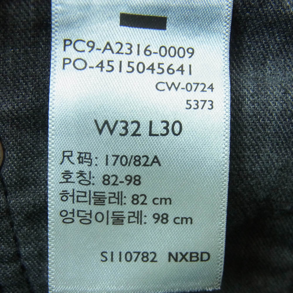 Levi's リーバイス BAGGY バギー デニム パンツ バングラデシュ製 ブラック系 W32 L30【中古】