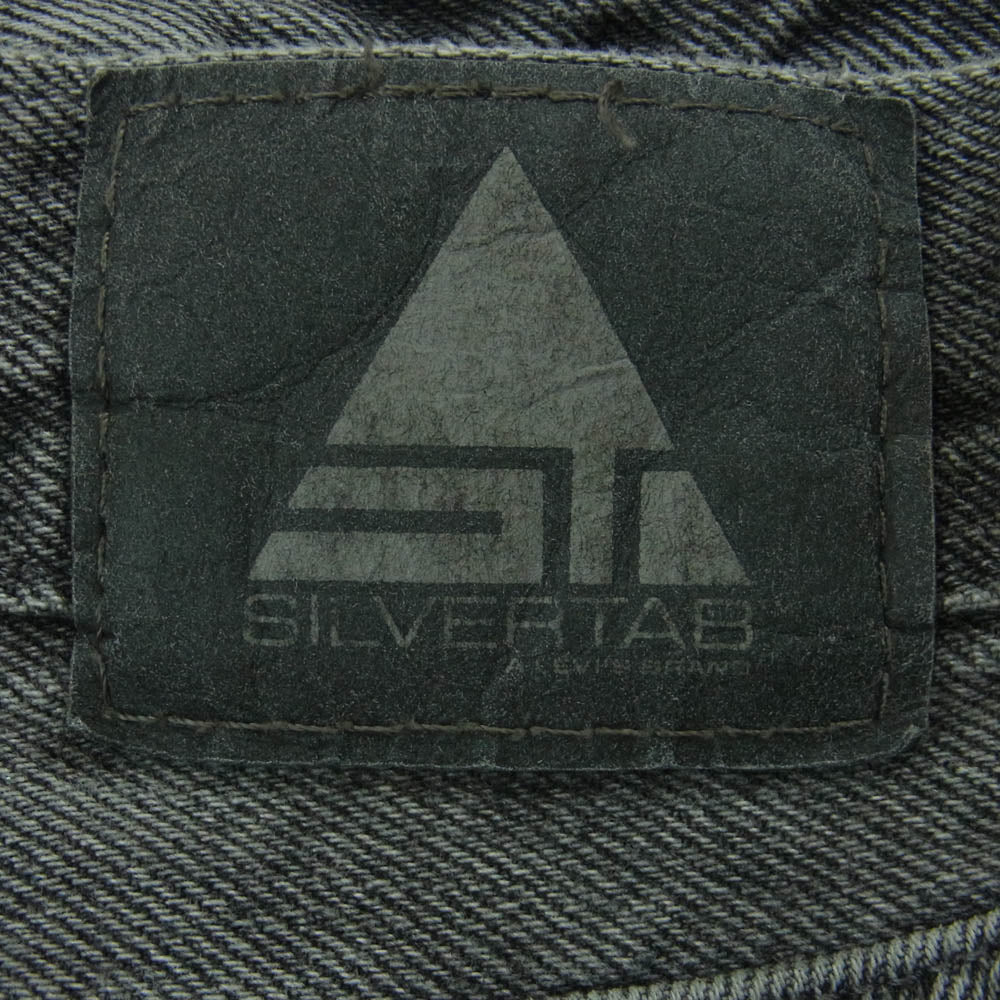Levi's リーバイス SILVERTAB シルバータブ ルーズフィット ブラック デニム パンツ グレー系 W32 L32【中古】
