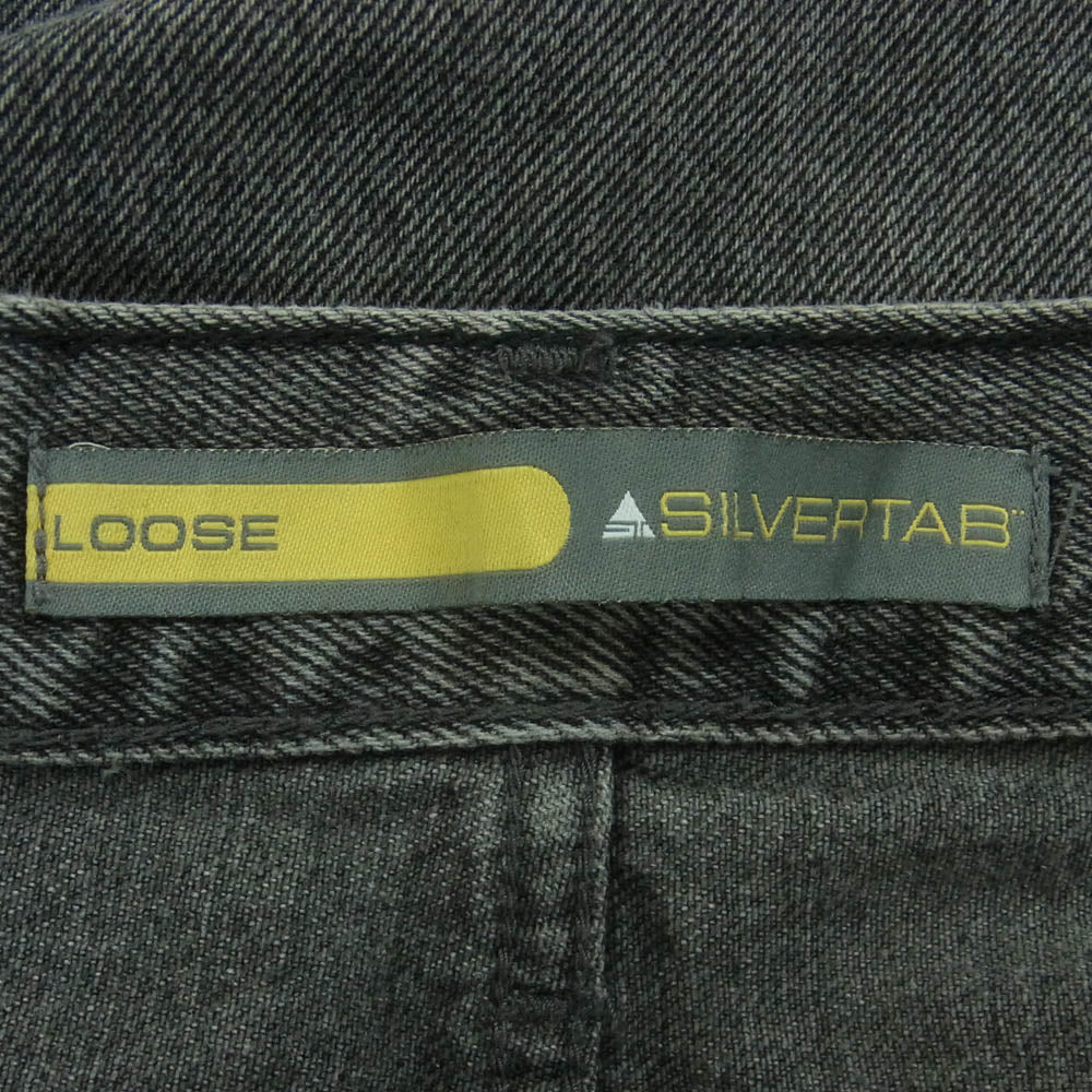 Levi's リーバイス SILVERTAB シルバータブ ルーズフィット ブラック デニム パンツ グレー系 W32 L32【中古】