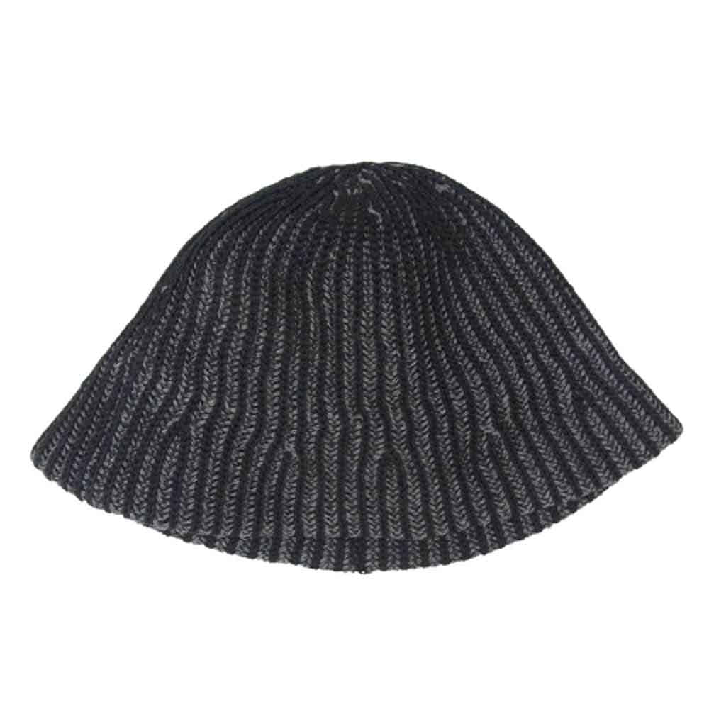 クーティープロダクションズ 25SS CTE-25S516 Knit Crusher Hat 擬麻コットン加工 バケットハット 帽子 ブラック系 FREE【極上美品】【中古】