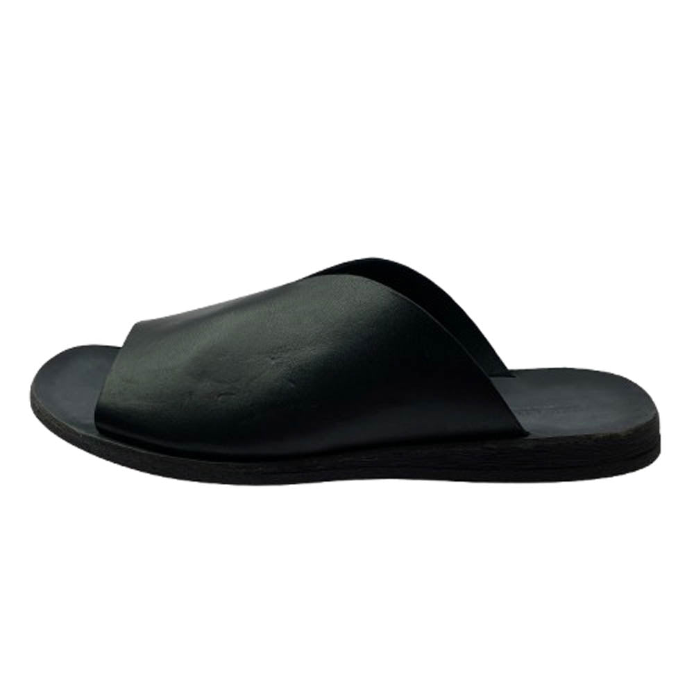 ブラドール 46-571 RUM レザー フラット サンダル ブラック系 42【美品】【中古】
