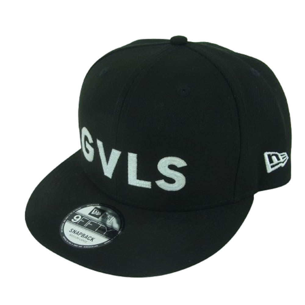 ガヴィル 25SS NEW ERA 9FIFTY GVLS FLAT VISOR CAP スナップバック キャップ 帽子 ブラック系 MEDIUM/LARGE【中古】