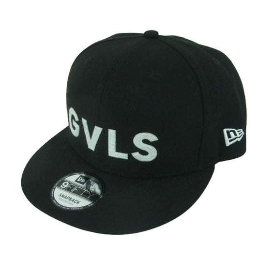 ガヴィル 25SS NEW ERA 9FIFTY GVLS FLAT VISOR CAP スナップバック キャップ 帽子 ブラック系 MEDIUM/LARGE【中古】
