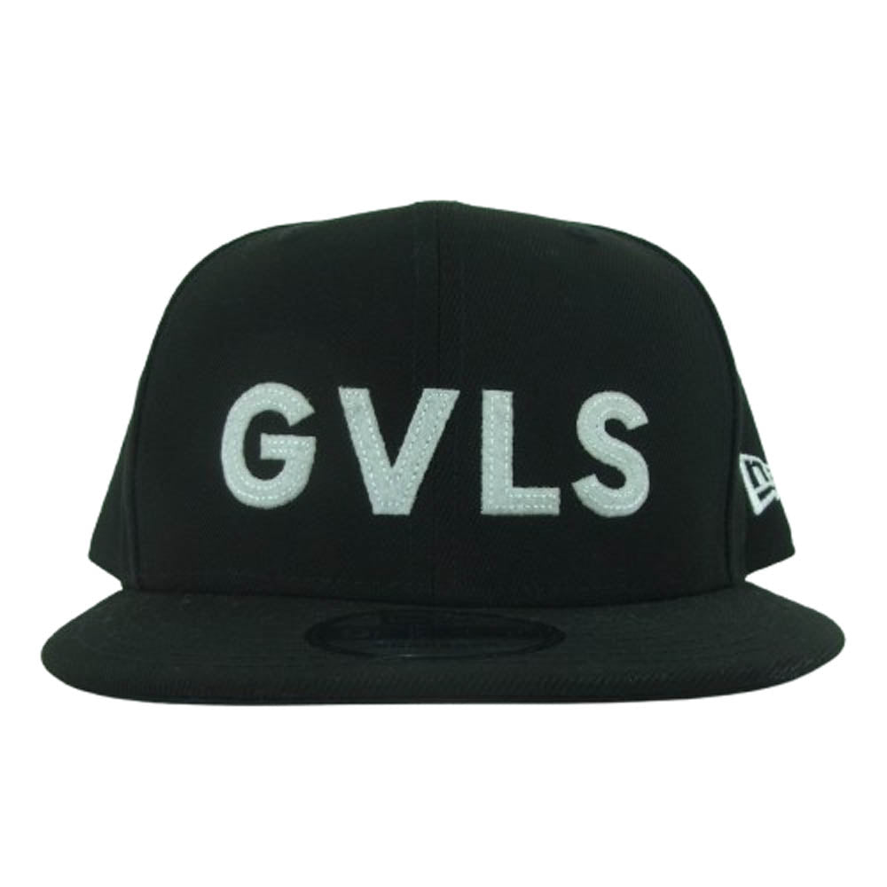 ガヴィル 25SS NEW ERA 9FIFTY GVLS FLAT VISOR CAP スナップバック キャップ 帽子 ブラック系 MEDIUM/LARGE【中古】