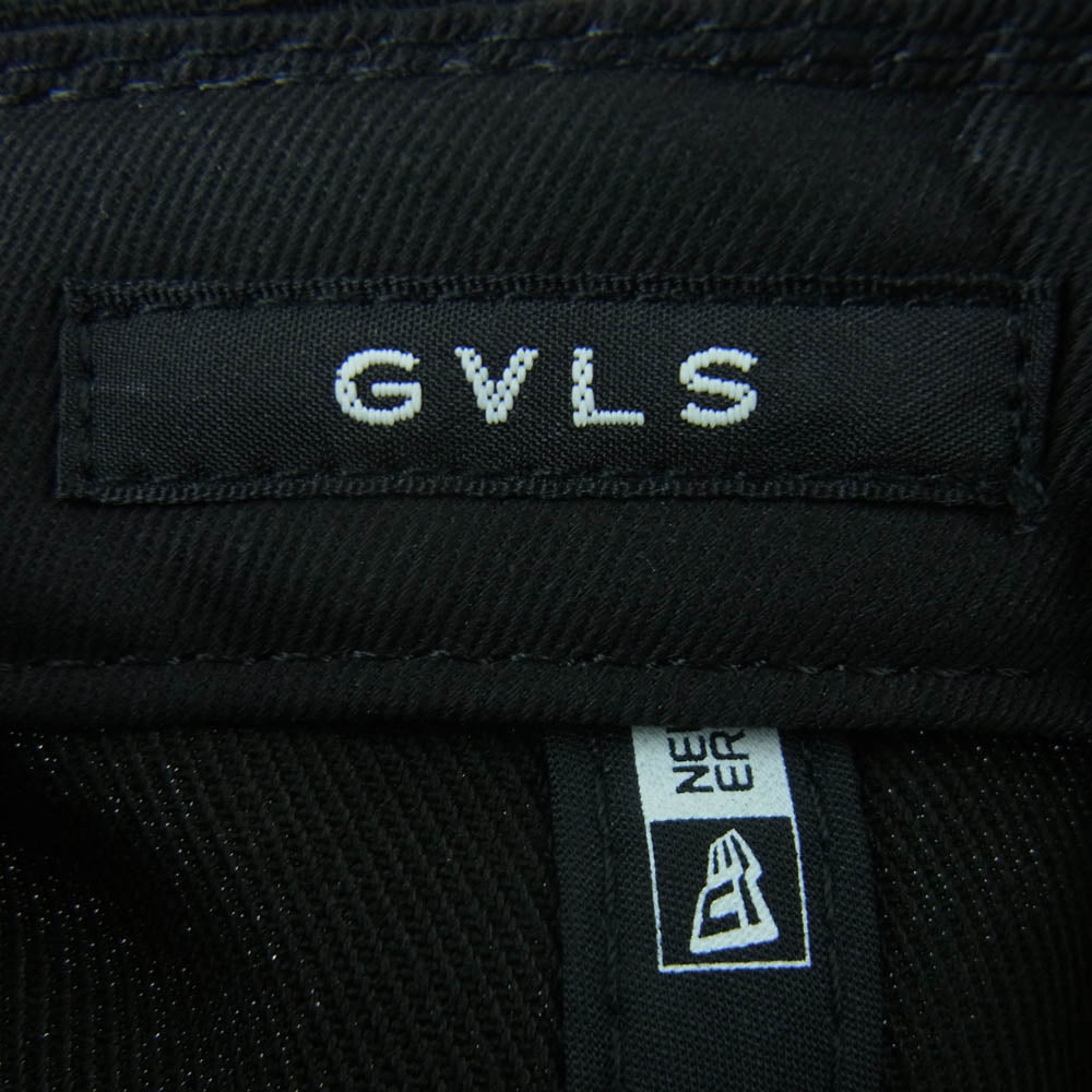 ガヴィル 25SS NEW ERA 9FIFTY GVLS FLAT VISOR CAP スナップバック キャップ 帽子 ブラック系 MEDIUM/LARGE【中古】
