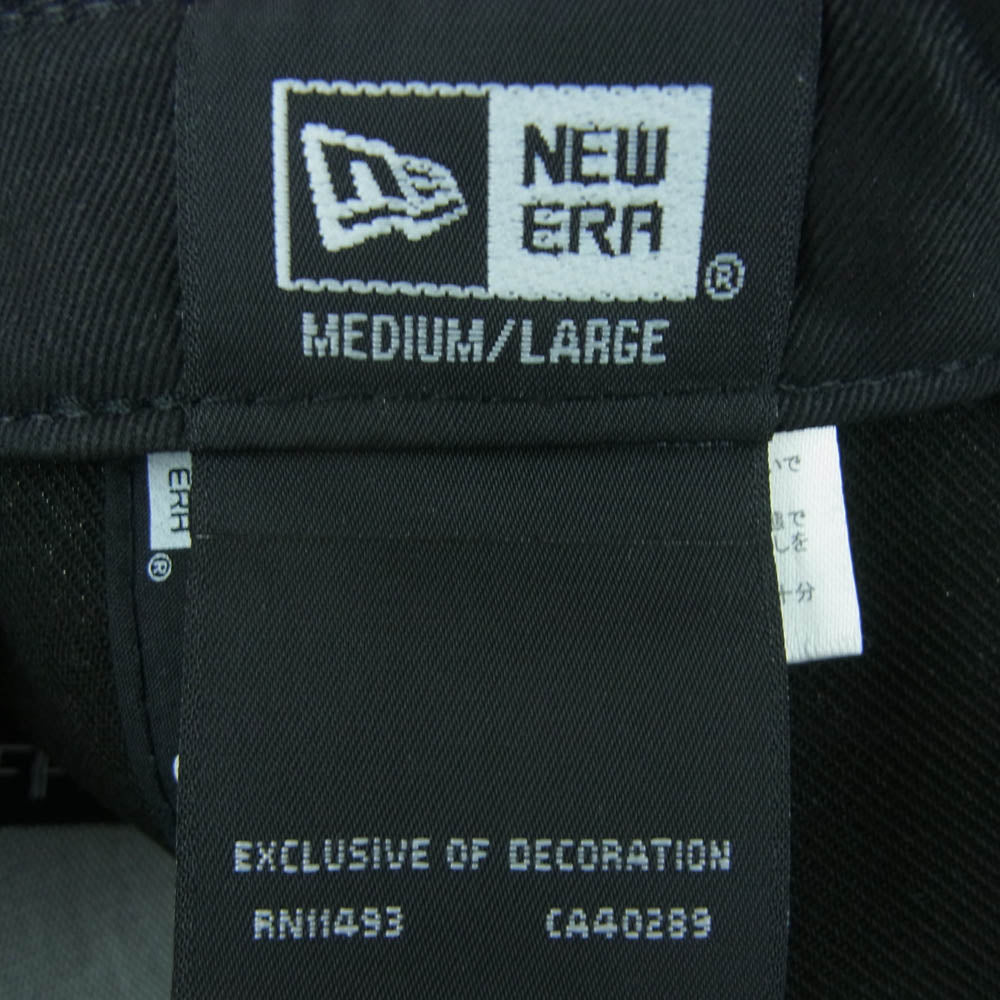 ガヴィル 25SS NEW ERA 9FIFTY GVLS FLAT VISOR CAP スナップバック キャップ 帽子 ブラック系 MEDIUM/LARGE【中古】