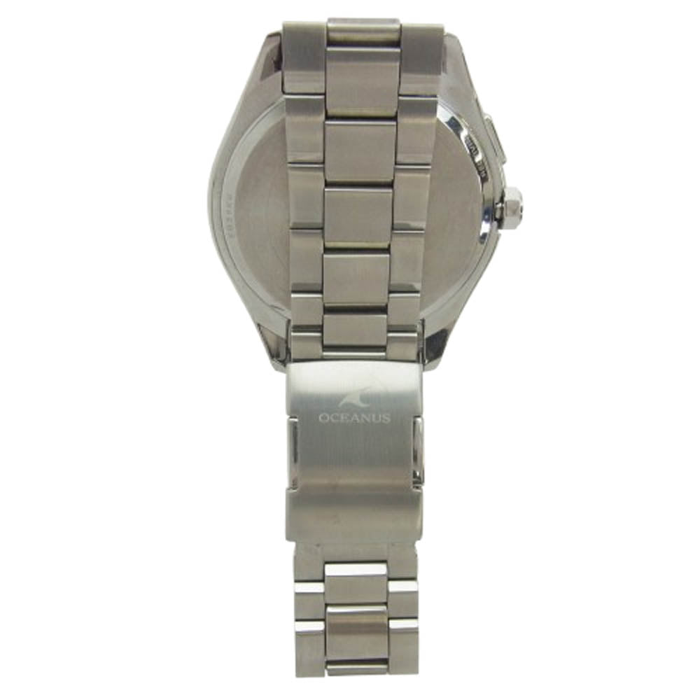 CASIO カシオ OCW-T200S-1AJF OCEANUS オシアナス 電波 ソーラー Bluetooth 腕時計 ネイビー系 シルバー系【中古】