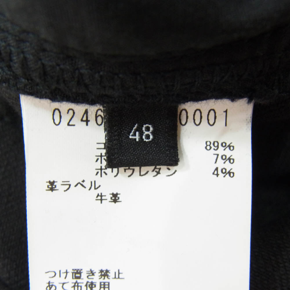 5351プールオム 5ポケット ボタンフライ ブラックデニム スリムフィット スキニー パンツ ブラック系 48【中古】