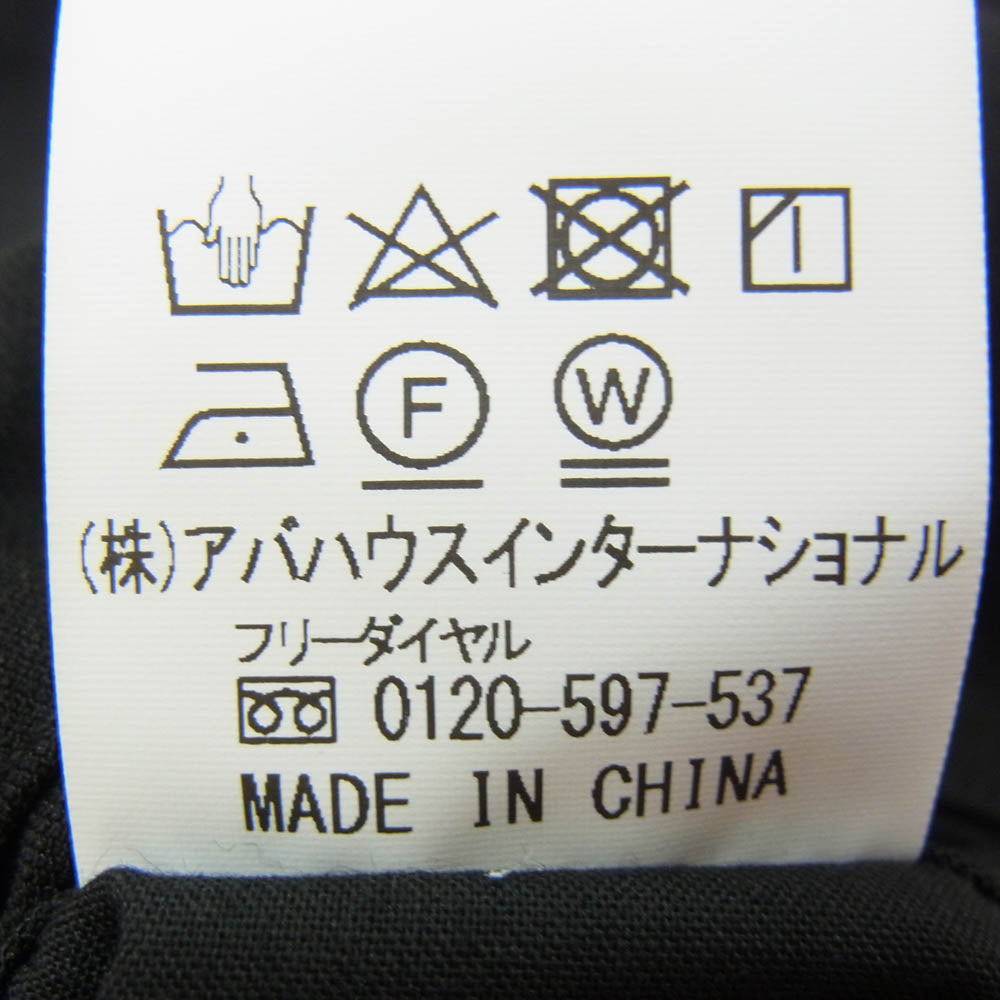 5351プールオム 0250-80-59000-2-2 ベルテッド 1タック 裾ジップ スラックスパンツ ブラック系 46【極上美品】【中古】
