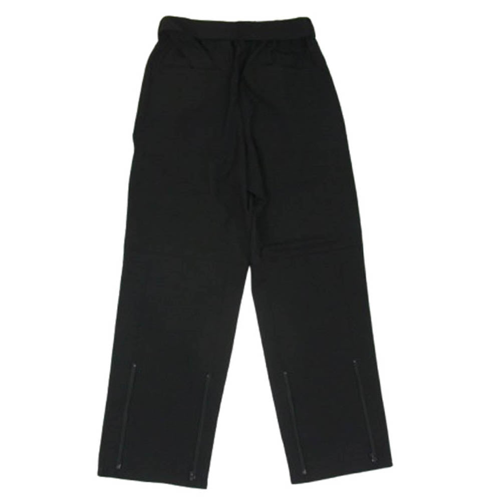 5351プールオム 0250-80-59000-2-2 ベルテッド 1タック 裾ジップ スラックスパンツ ブラック系 46【極上美品】【中古】