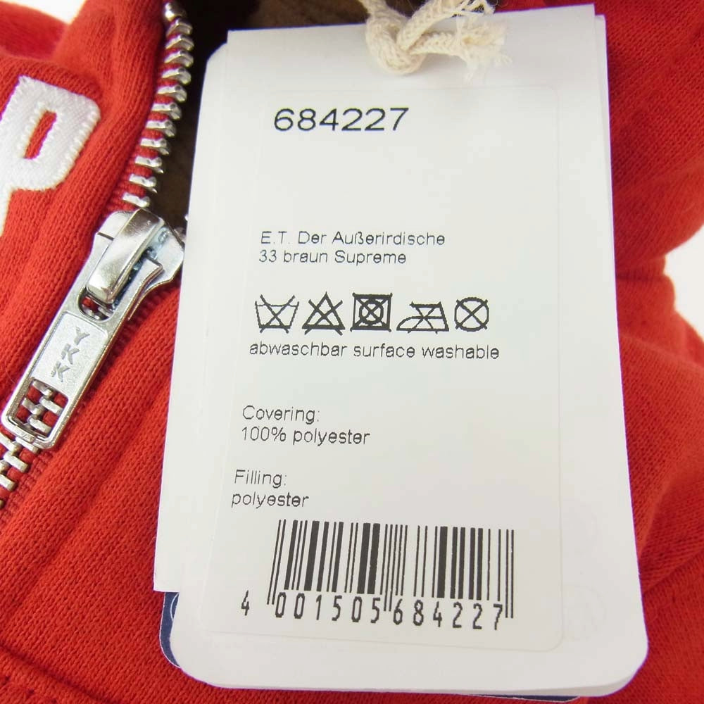 Supreme シュプリーム 25SS Steiff ET MULTI シュタイフ イーティー ぬいぐるみ 人形 レッド系 ブラウン系【新古品】【未使用】【中古】