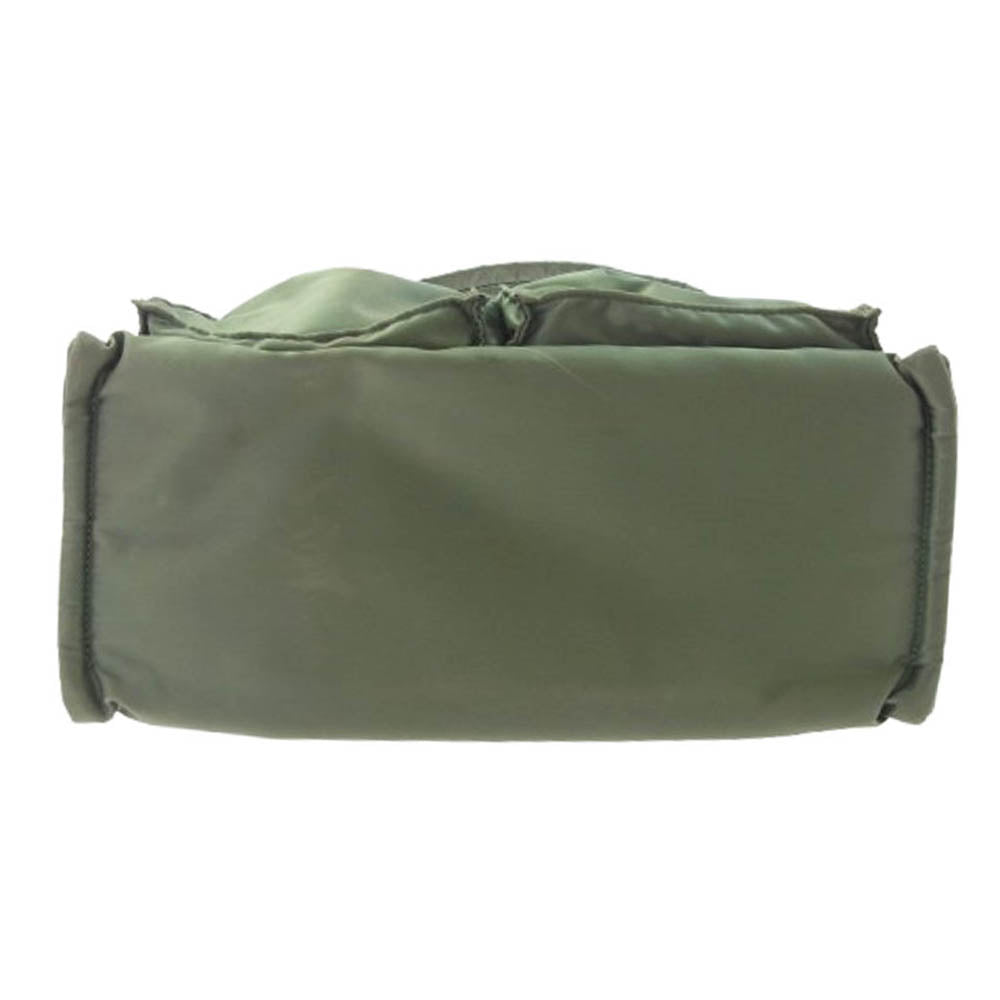 PORTER ポーター 376-26812 PX TANKER 2WAY VERTICAL TOTE BAG Mサイズ タンカー バーティカル トートバッグ ショルダーバッグ カーキ系【中古】