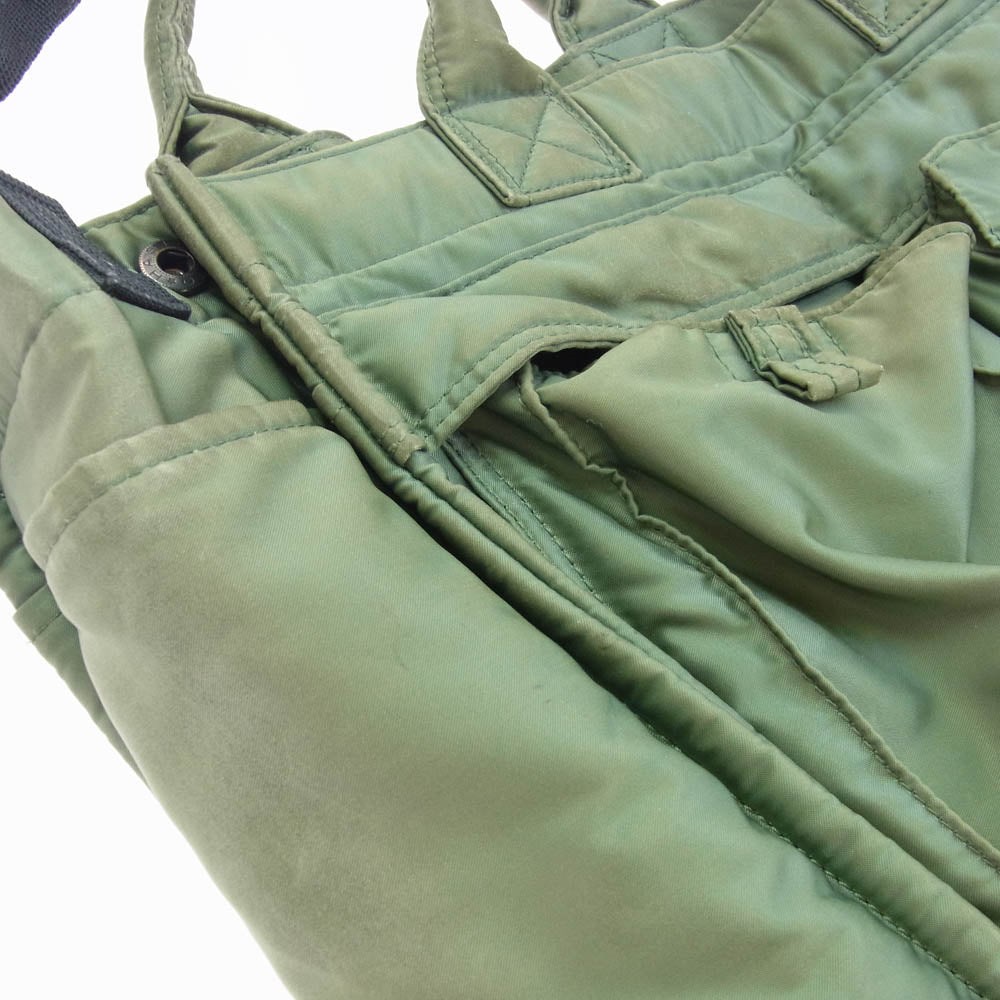 PORTER ポーター 376-26812 PX TANKER 2WAY VERTICAL TOTE BAG Mサイズ タンカー バーティカル トートバッグ ショルダーバッグ カーキ系【中古】