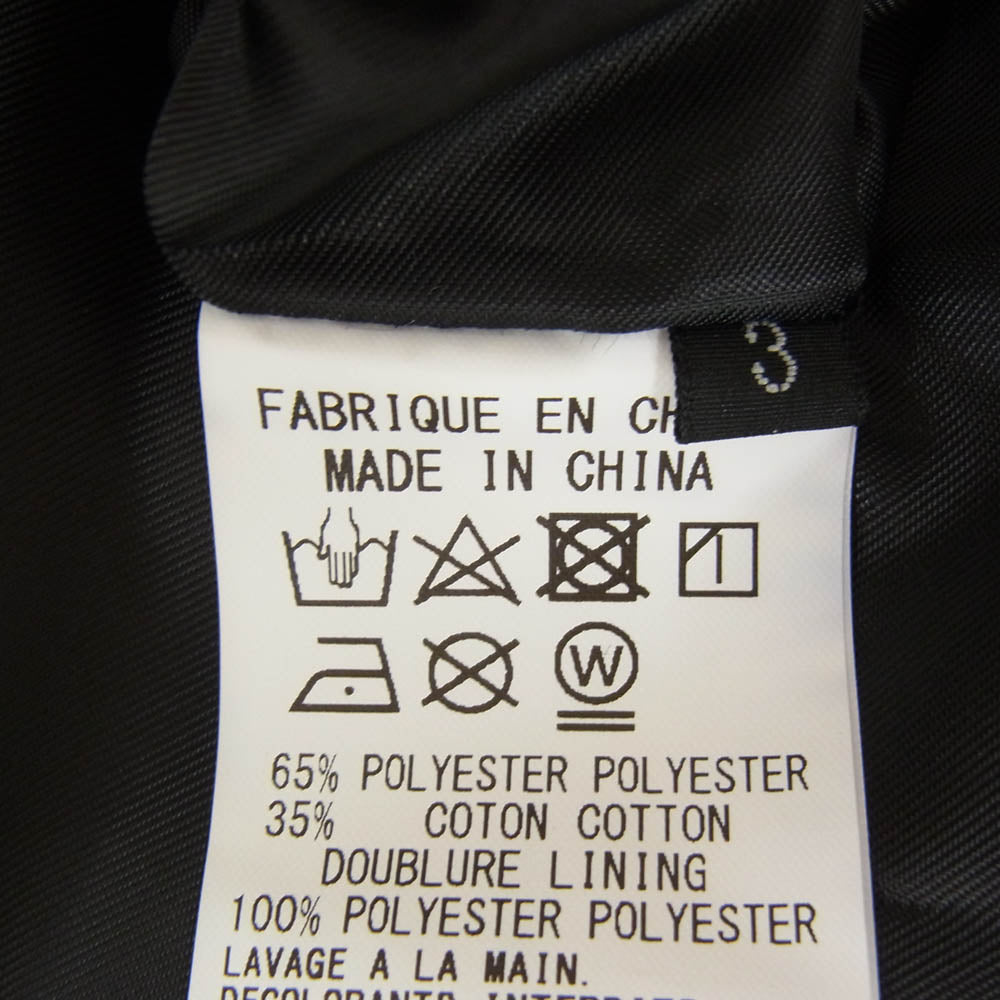 Yohji Yamamoto ヨウジヤマモト G0-J51-901-1 Ground Y グラウンドワイ COTTON TWILL WEATHER CROSS COACH JACKET コーチ ジャケット ブラック系 03【新古品】【未使用】【中古】