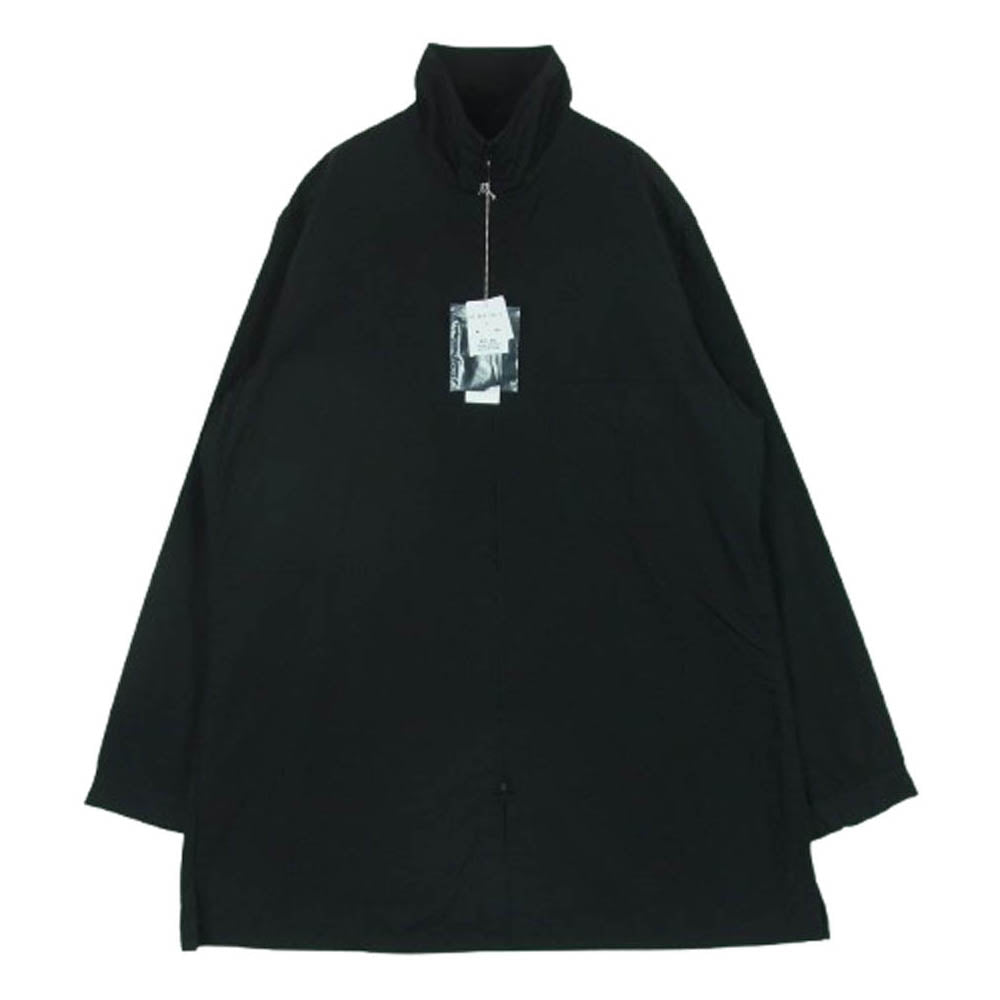 Yohji Yamamoto ヨウジヤマモト 24SS UY-B04-080-2 S'YTE サイト COTTON BROAD CLOTH STAND COLLAR SHIRTS フルジップ 長袖 シャツ ブラック系 3【極上美品】【中古】