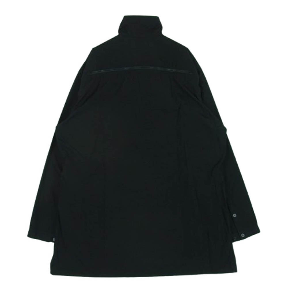 Yohji Yamamoto ヨウジヤマモト 24SS UY-B04-080-2 S'YTE サイト COTTON BROAD CLOTH STAND COLLAR SHIRTS フルジップ 長袖 シャツ ブラック系 3【極上美品】【中古】