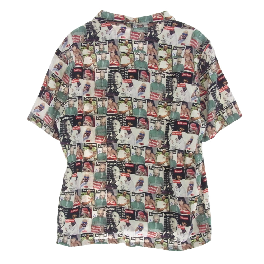 Supreme シュプリーム 23SS magazine s/s shirt マルチカラー 総柄 シャツ マルチカラー系 L【中古】