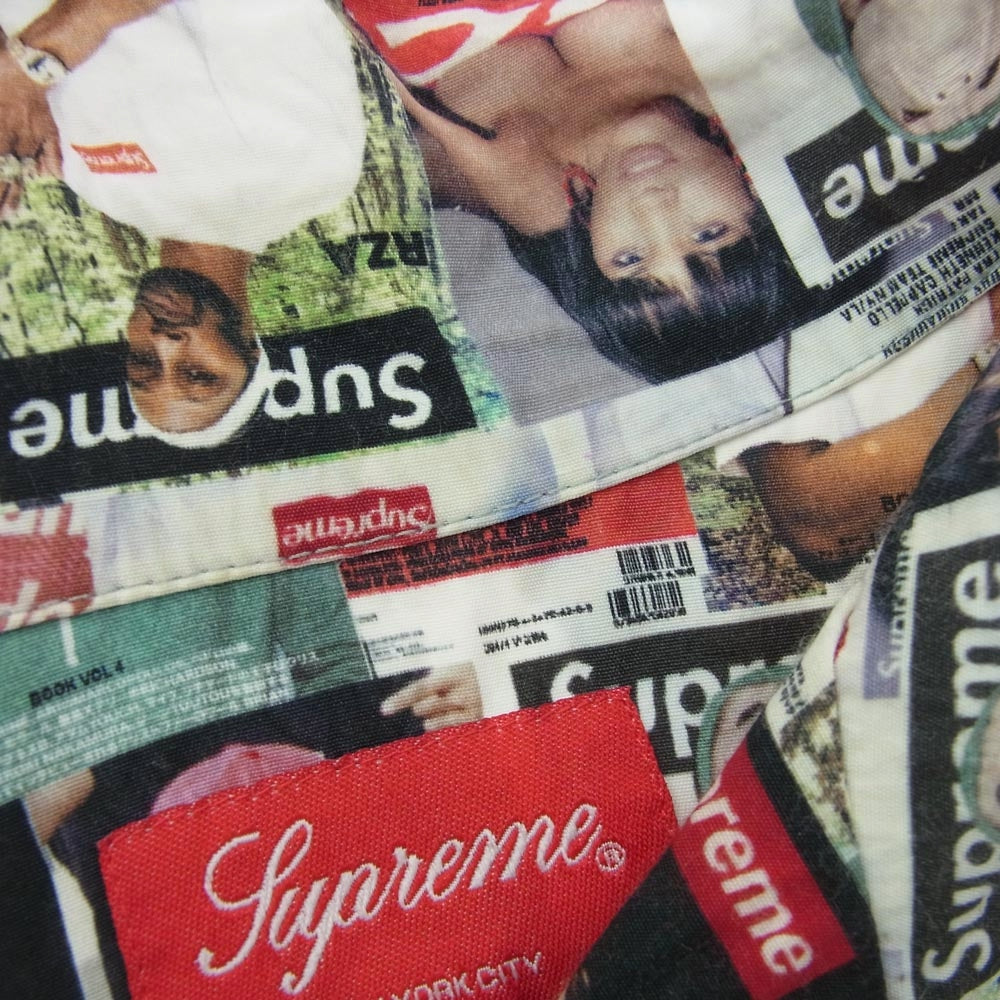 Supreme シュプリーム 23SS magazine s/s shirt マルチカラー 総柄 シャツ マルチカラー系 L【中古】