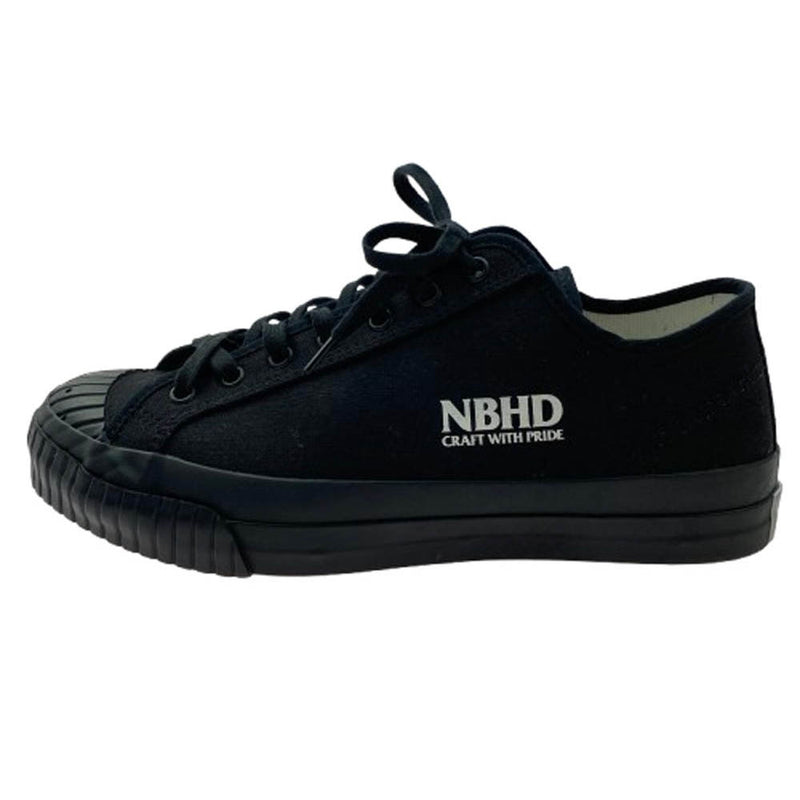 NEIGHBORHOOD ネイバーフッド 23AW 232MSMUN-FW01 NHXMOONSTAR.GR LOW SNEAKER ムーンスター ローカット スニーカー ブラック系 25cm【美品】【中古】