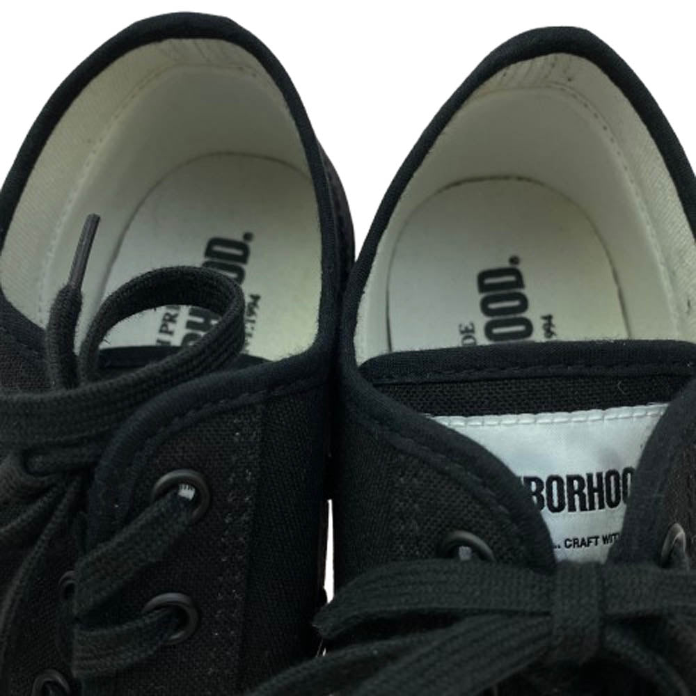 NEIGHBORHOOD ネイバーフッド 23AW 232MSMUN-FW01 NHXMOONSTAR.GR LOW SNEAKER ムーンスター ローカット スニーカー ブラック系 25cm【美品】【中古】
