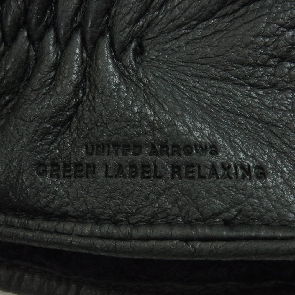 UNITED ARROWS ユナイテッドアローズ やぎ革 手袋 グローブ 中国製 ブラック系 FREE【新古品】【未使用】【中古】
