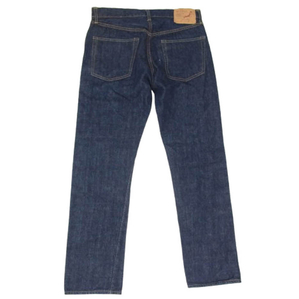orSlow オアスロウ 107 IVY FIT SELVEDGE DENIM ONE WASH アイビー フィット セルビッチ ワンウォッシュ デニム パンツ インディゴブルー系 S【中古】