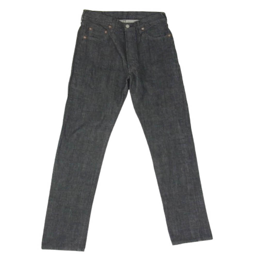 ワーカーズ 802 Slim Tapered Jeans スリム テーパード ジーンズ デニム パンツ グレー ブラック系 31【中古】