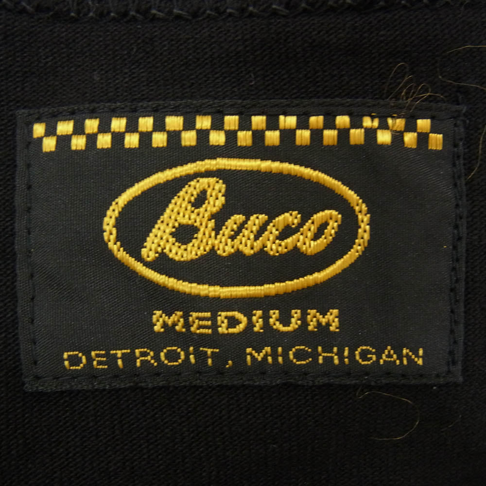 The REAL McCOY'S ザリアルマッコイズ BC25003 BUCO SKULL PISTON TEE ブコ スカル プリント 半袖 Tシャツ ブラック系 M【極上美品】【中古】