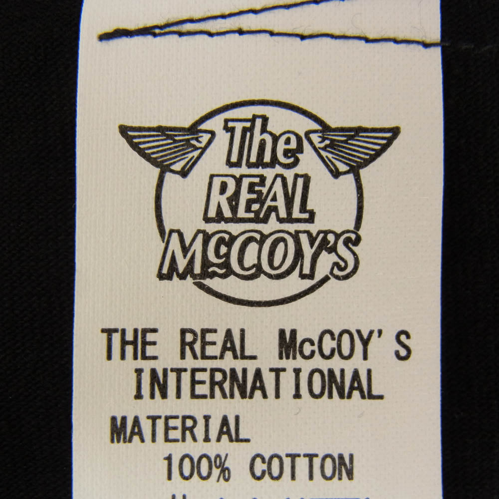 The REAL McCOY'S ザリアルマッコイズ BC25003 BUCO SKULL PISTON TEE ブコ スカル プリント 半袖 Tシャツ ブラック系 M【極上美品】【中古】