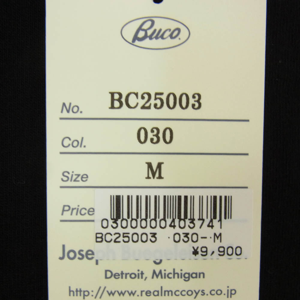 The REAL McCOY'S ザリアルマッコイズ BC25003 BUCO SKULL PISTON TEE ブコ スカル プリント 半袖 Tシャツ ブラック系 M【極上美品】【中古】