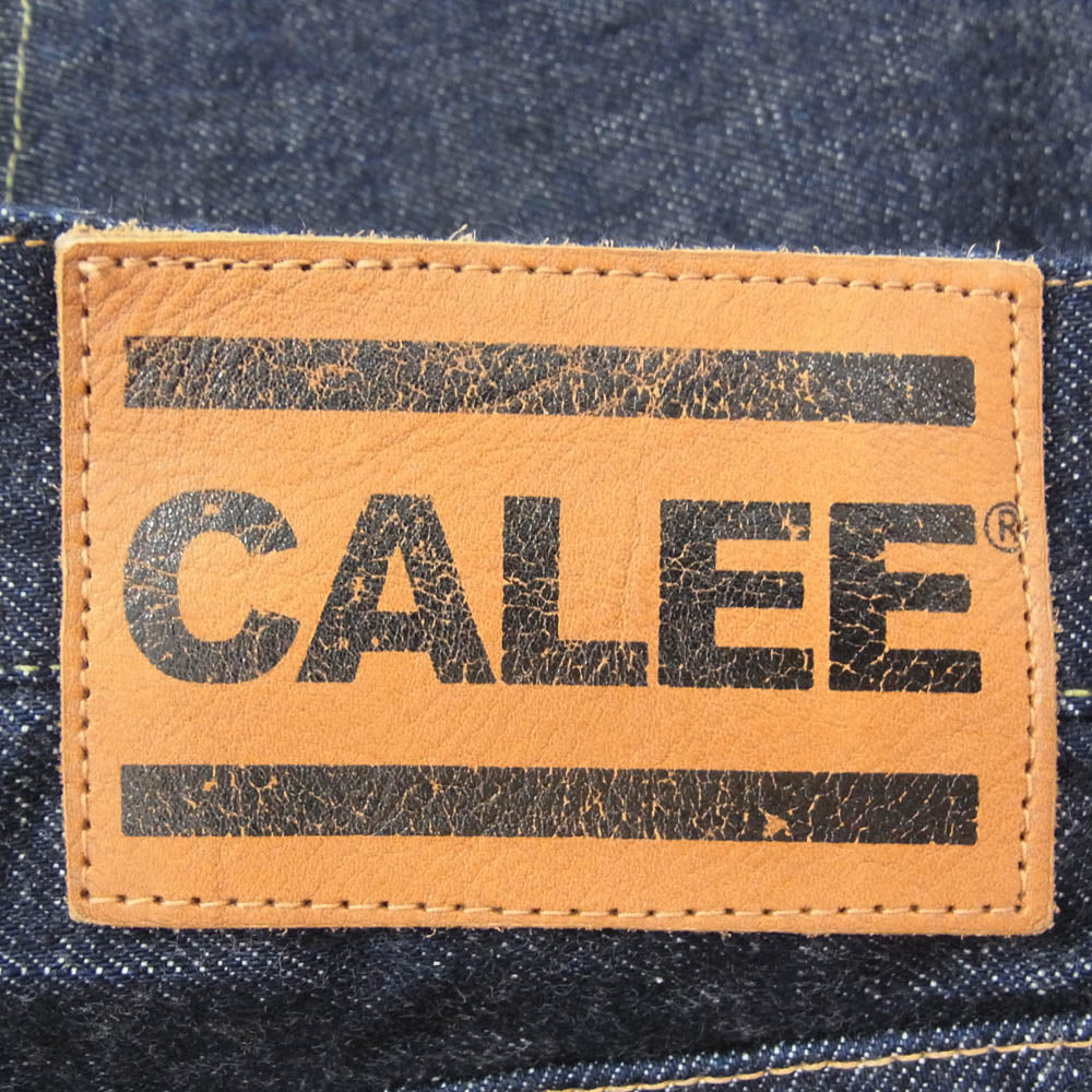 CALEE キャリー 24AW CL-24AW002EX VINTAGE REPRODUCT STRAIGHT DENIM PANTS 14oz ヴィンテージ リプロダクト ストレート デニム パンツ インディゴブルー系 30【極上美品】【中古】