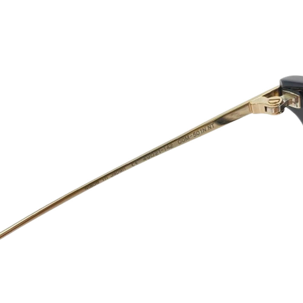 ビージェイクラシックコレクション COM-501N NT ウェリントン メガネ 眼鏡 ブラック系 ゴールド系 49□21-142【中古】