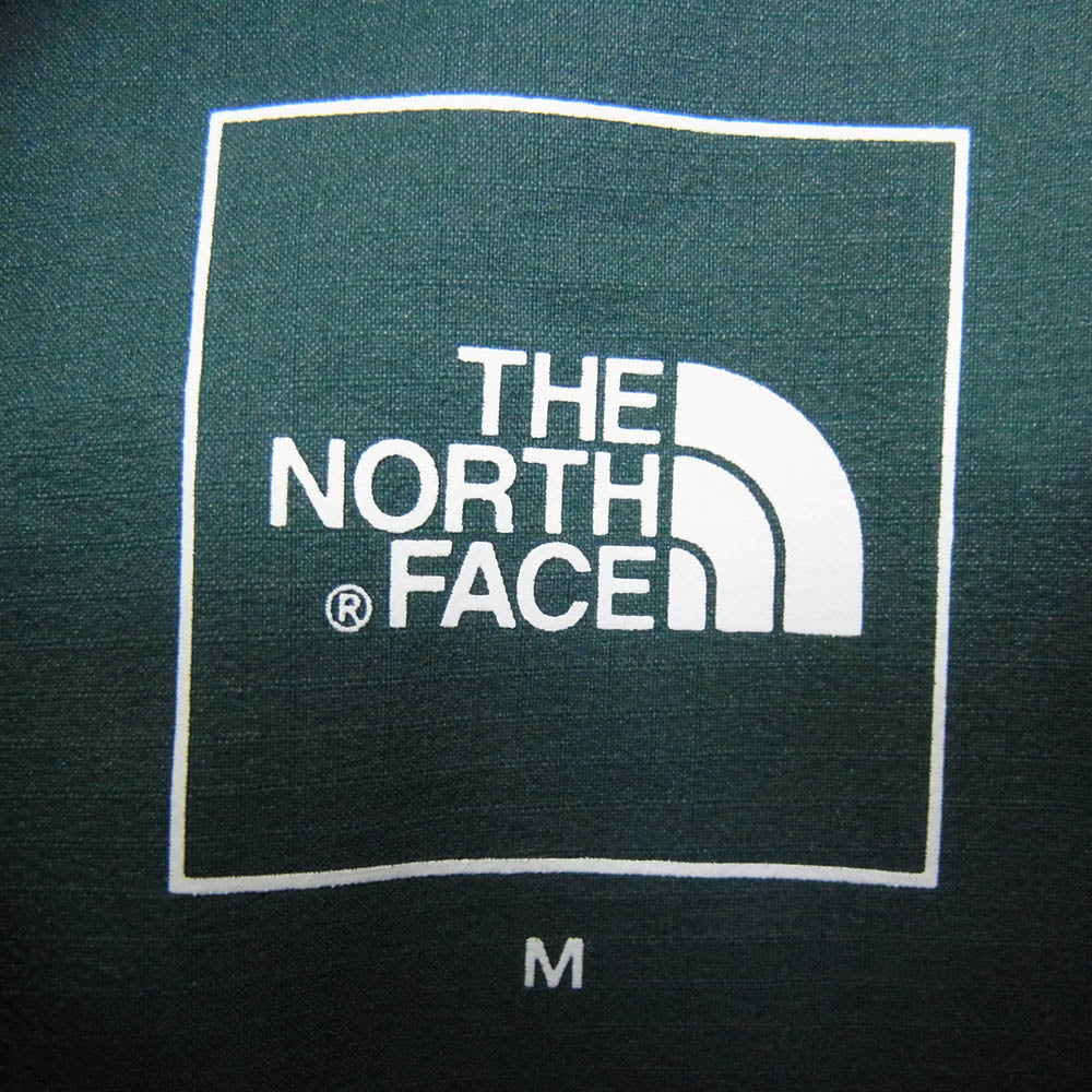 THE NORTH FACE ノースフェイス NB72385 ES ANYTIME WIND HOODIE ロゴプリント ウインド ジップ パーカー グリーン系 M【新古品】【未使用】【中古】
