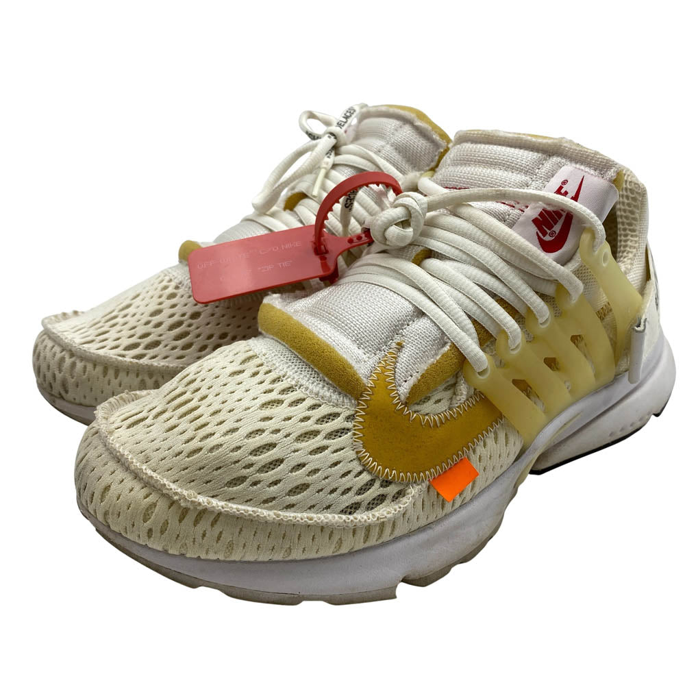 NIKE ナイキ AA3830-100 × Off-White オフホワイト 【フェイクバスターズ鑑定済】 Air Presto White Black Cone エアプレスト ホワイト ブラック コーン ローカットスニーカー ホワイト系 27cm【中古】