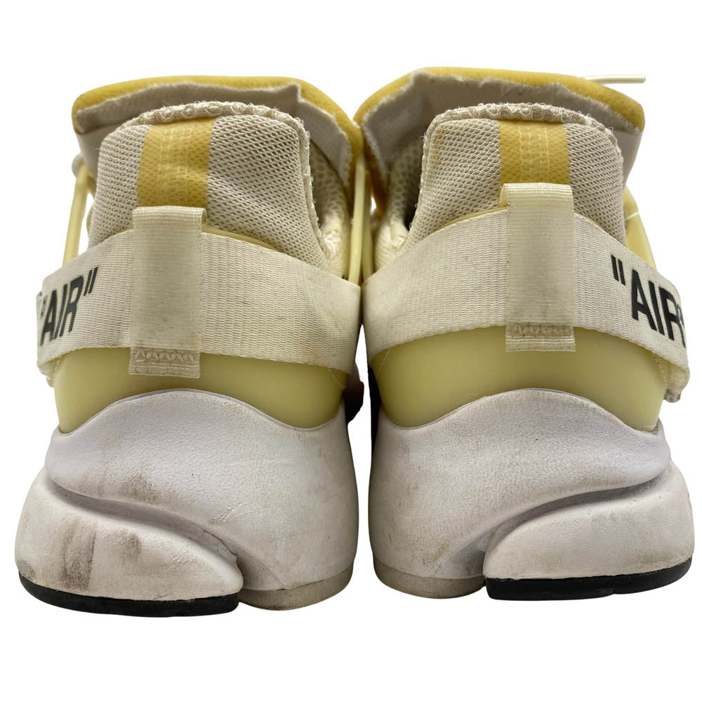 NIKE ナイキ AA3830-100 × Off-White オフホワイト 【フェイクバスターズ鑑定済】 Air Presto White Black Cone エアプレスト ホワイト ブラック コーン ローカットスニーカー ホワイト系 27cm【中古】