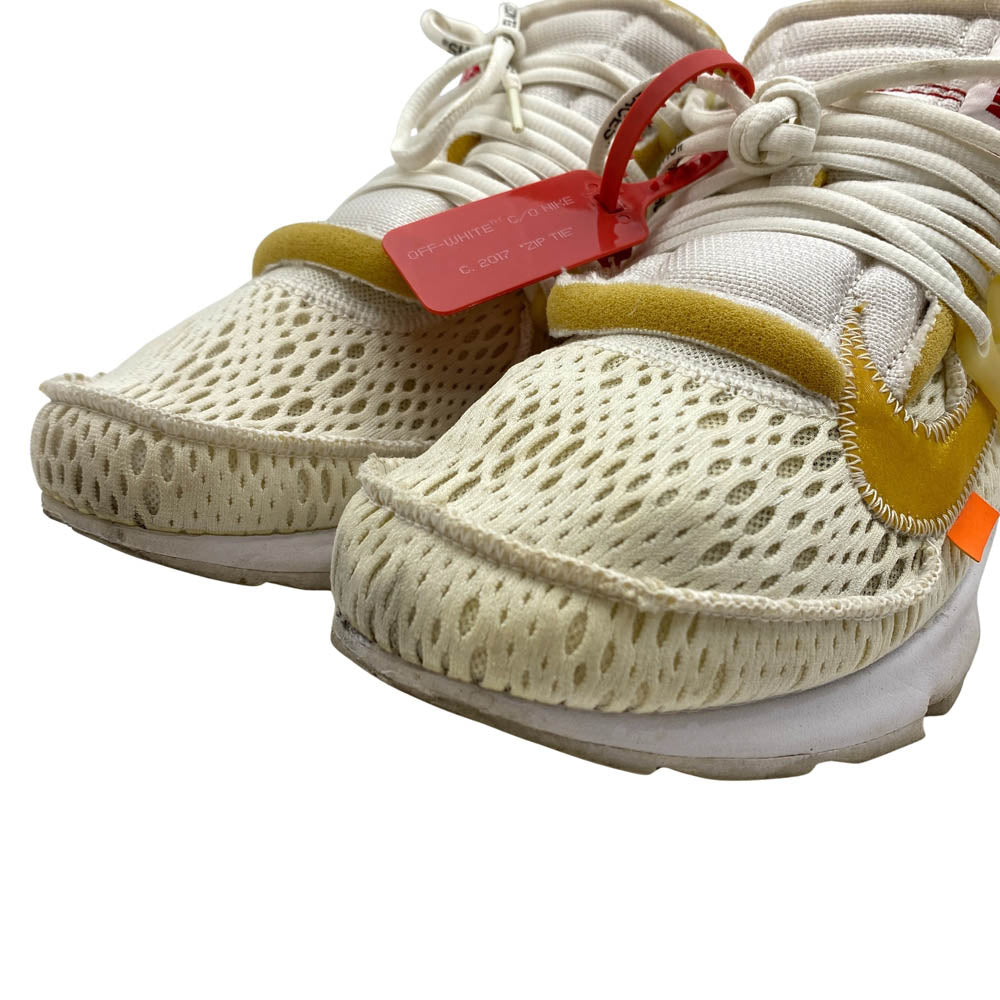 NIKE ナイキ AA3830-100 × Off-White オフホワイト 【フェイクバスターズ鑑定済】 Air Presto White Black Cone エアプレスト ホワイト ブラック コーン ローカットスニーカー ホワイト系 27cm【中古】