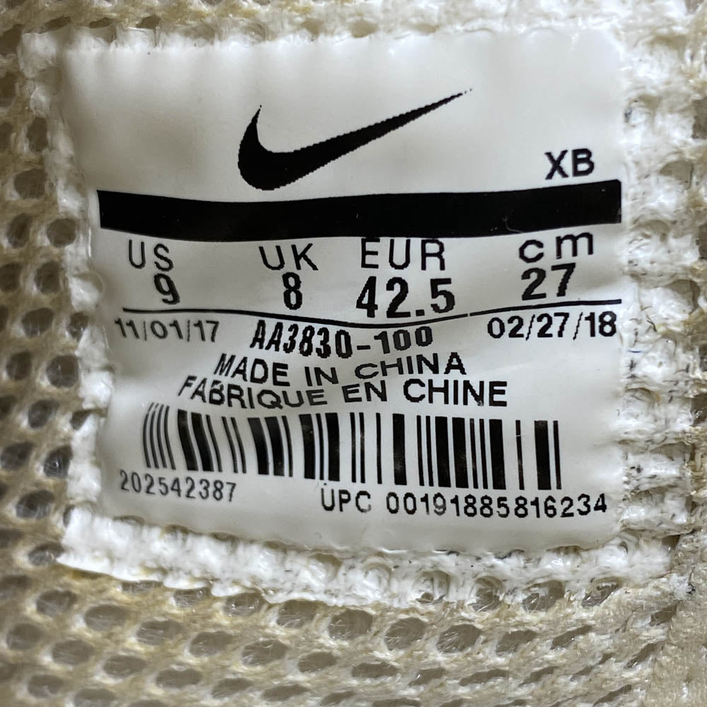 NIKE ナイキ AA3830-100 × Off-White オフホワイト 【フェイクバスターズ鑑定済】 Air Presto White Black Cone エアプレスト ホワイト ブラック コーン ローカットスニーカー ホワイト系 27cm【中古】