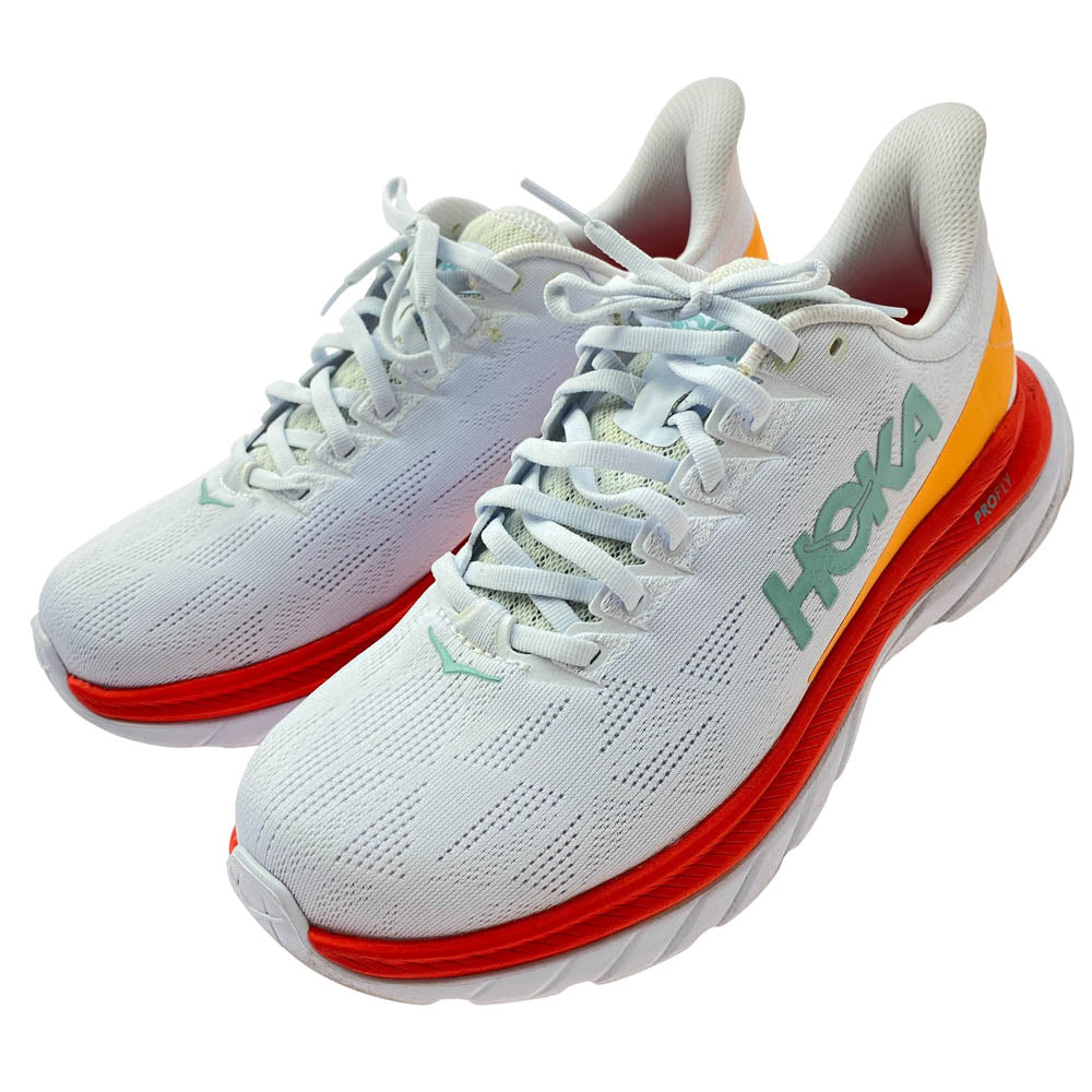 HOKA ONE ONE ホカ オネオネ MACH 4 1113528 マッハ 4 スニーカー ホワイト系 26cm【中古】