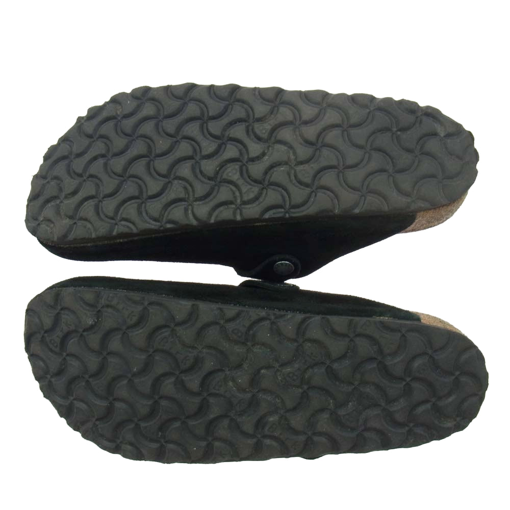 BIRKENSTOCK ビルケンシュトック BOSTON ボストン スエード レザー サンダル ブラック系 39【中古】