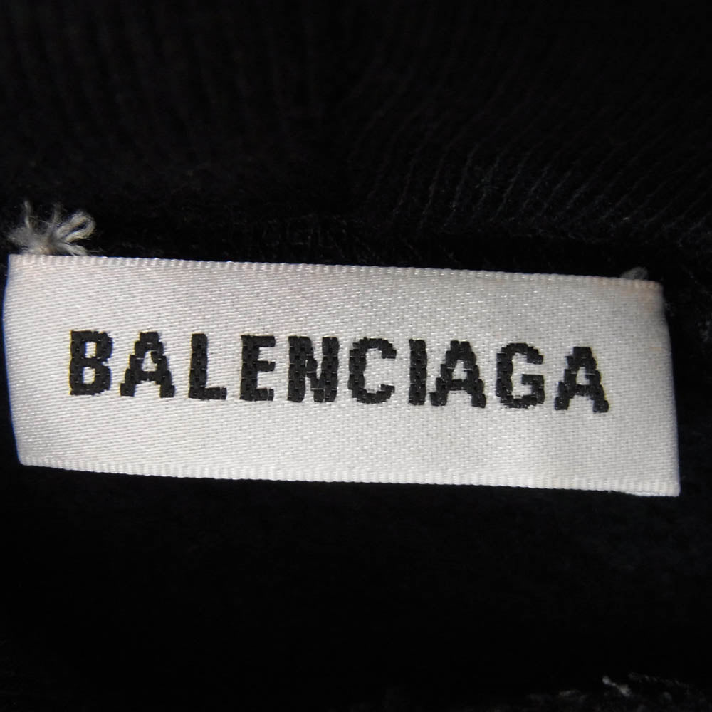 BALENCIAGA バレンシアガ 19SS 556095 TDV15 SPEEDHUNTERS PRINT スピードハンターズ プリント スウェット パーカー ブラック系 M【中古】