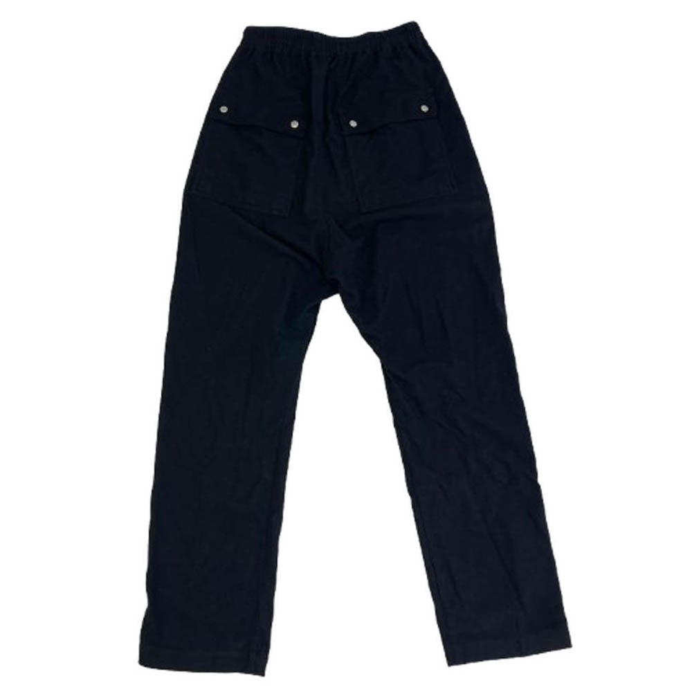 Rick Owens リックオウエンス 24AW RU02D6361-FL Bela Pants FL素材 ベラ ロング ドローストリング トラウザーズ パンツ ブラック系 46【中古】