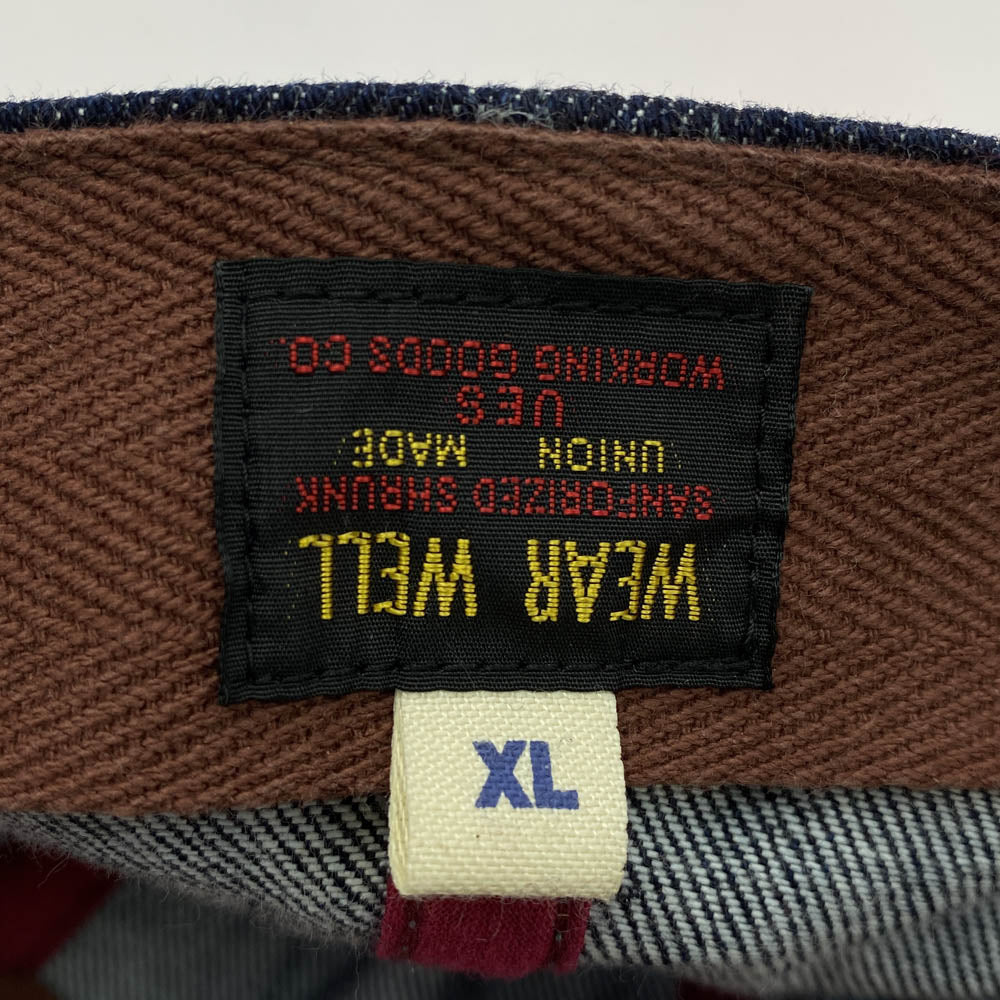 UES ウエス DENIM CAP ワッペン デニム キャップ インディゴブルー系 XL【中古】