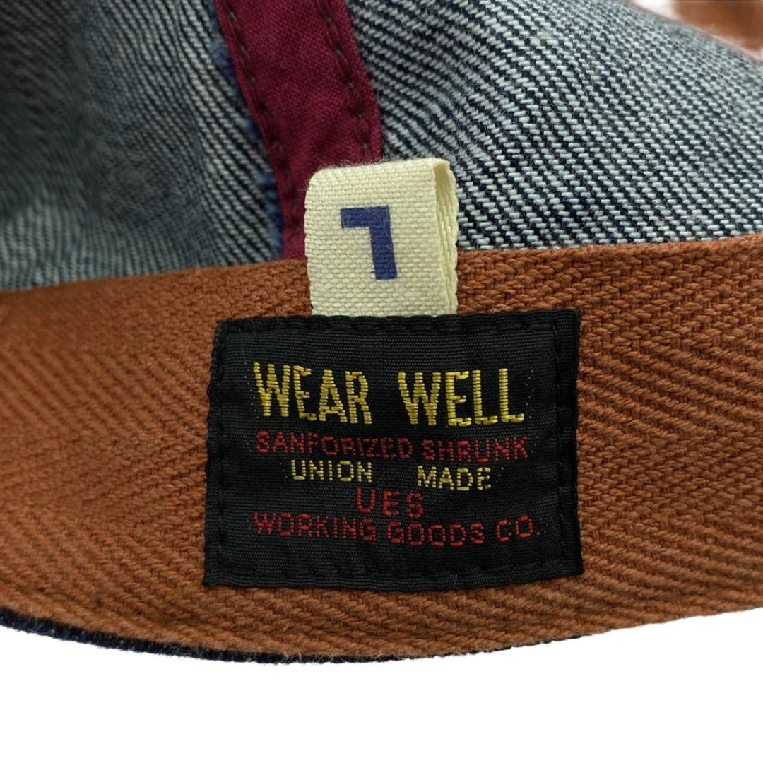 UES ウエス US NAVY デニム キャップ インディゴブルー系 L【中古】