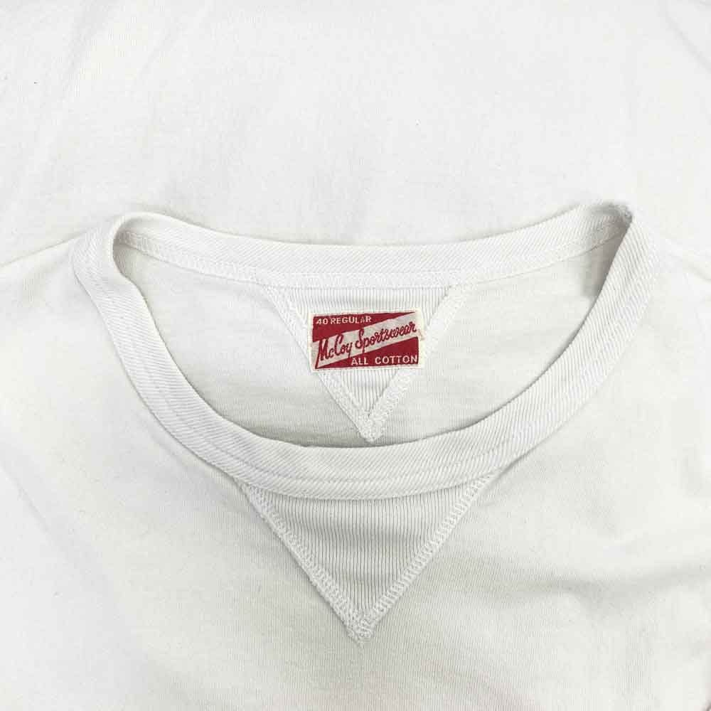 The REAL McCOY'S ザリアルマッコイズ 両V ガゼット Tシャツ ホワイト系 40【中古】