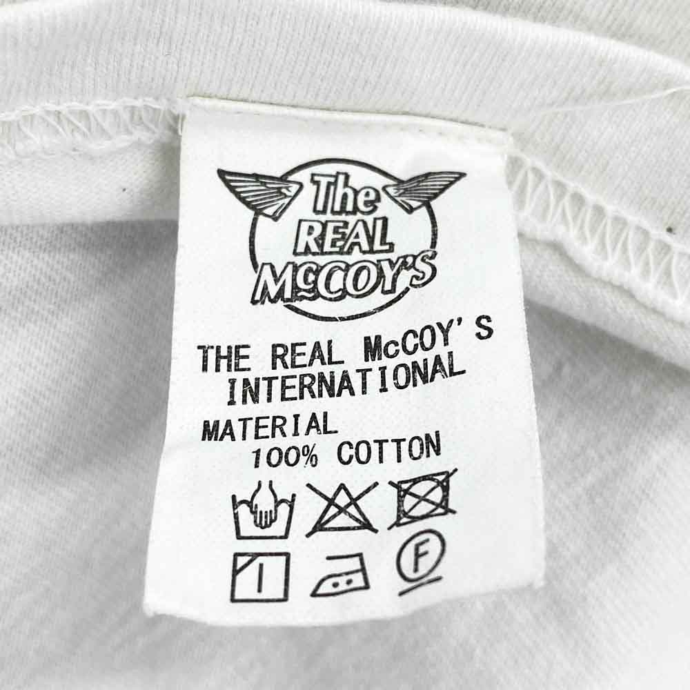 The REAL McCOY'S ザリアルマッコイズ 両V ガゼット Tシャツ ホワイト系 40【中古】