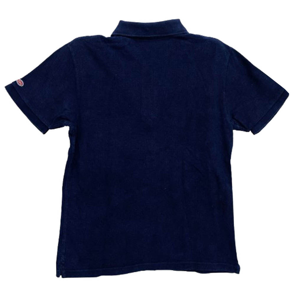 UES ウエス 吊り鹿の子 インディゴ ポロシャツ インディゴブルー系 3【中古】