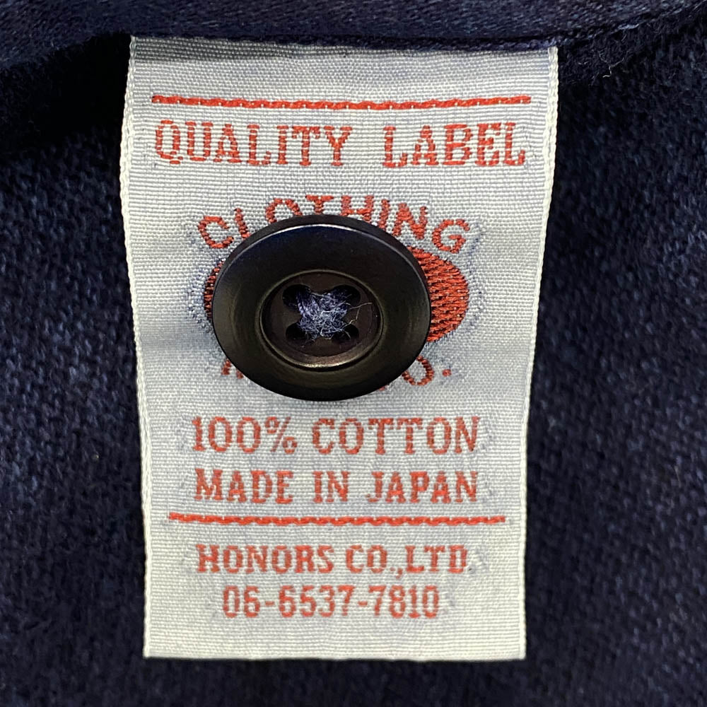UES ウエス 吊り鹿の子 インディゴ ポロシャツ インディゴブルー系 3【中古】