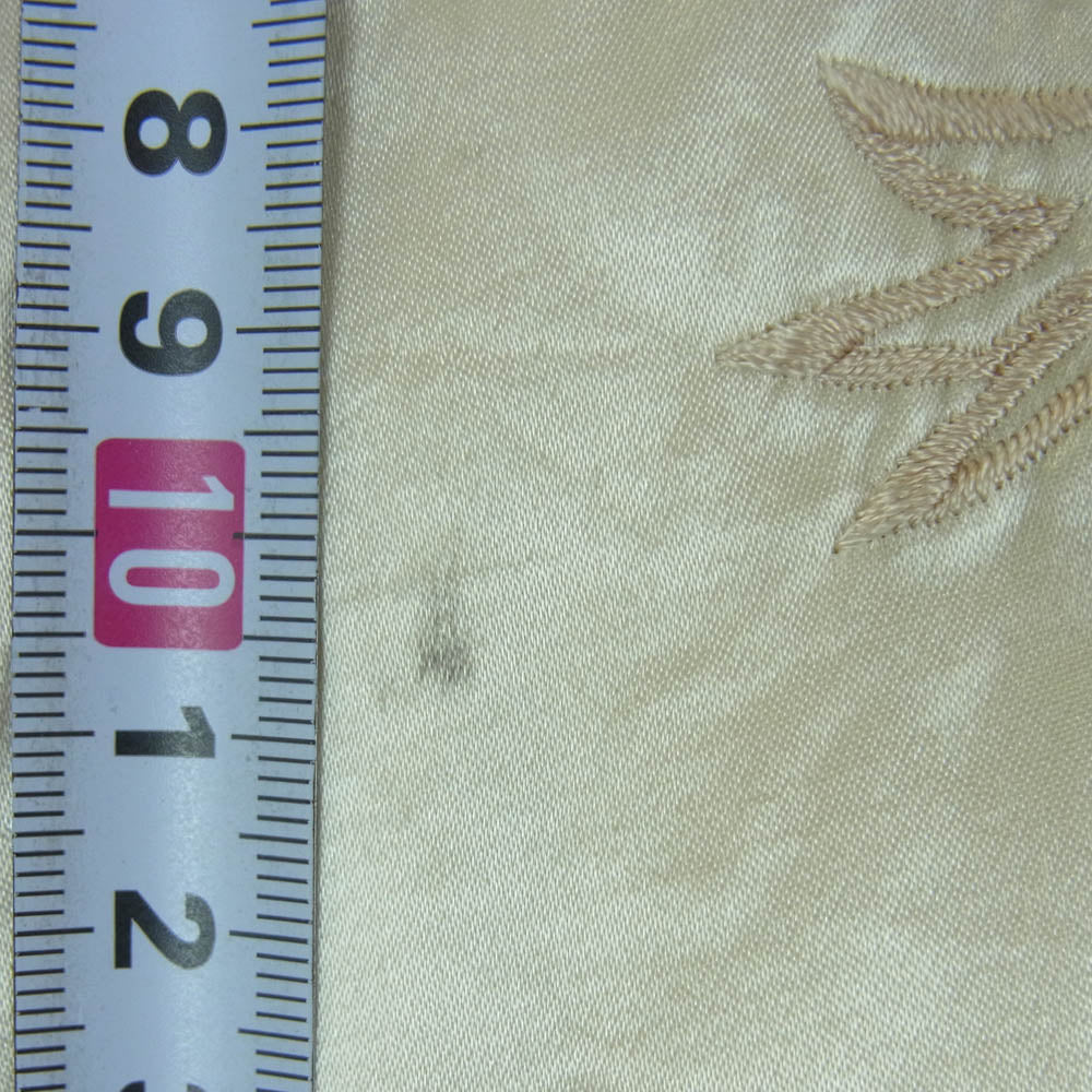 ドライボーンズ オープンカラー 刺繍 アセテート レーヨン 長袖 シャツ オフホワイト系 36 S【中古】