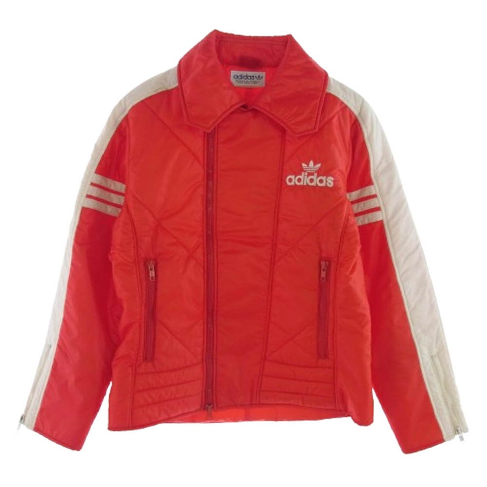adidas アディダス 80s トレフォイルロゴ後期 ロゴ刺繍 スキー ジャケット レッド系 S【中古】
