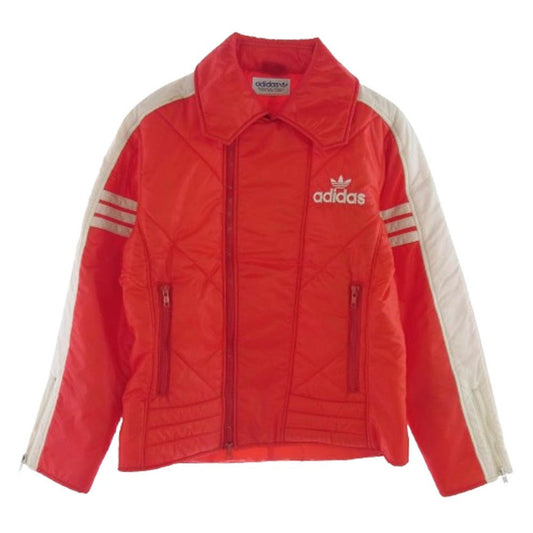 adidas アディダス 80s トレフォイルロゴ後期 ロゴ刺繍 スキー ジャケット レッド系 S【中古】